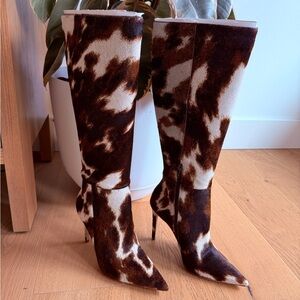 Steve Madden NITRO BROWN COW PRINT size 7.5
